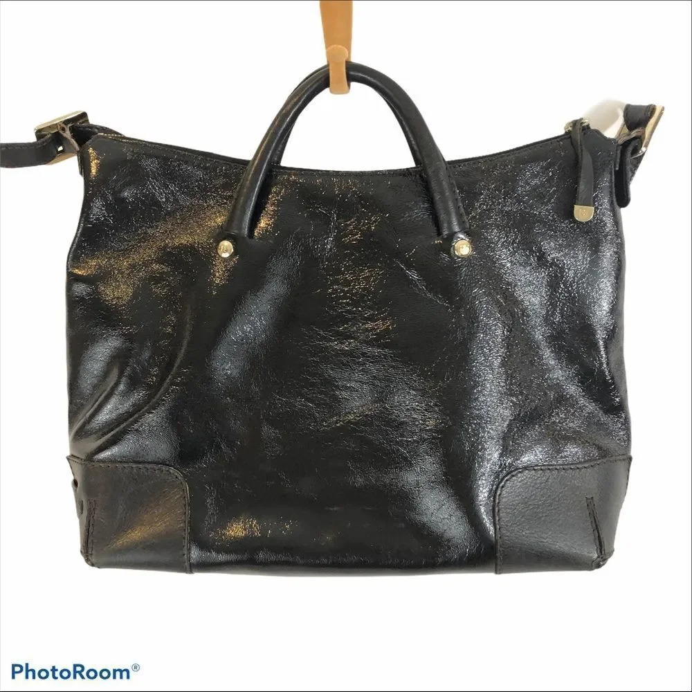 Kate Spade Black Textured‎ Patent Leather Purse